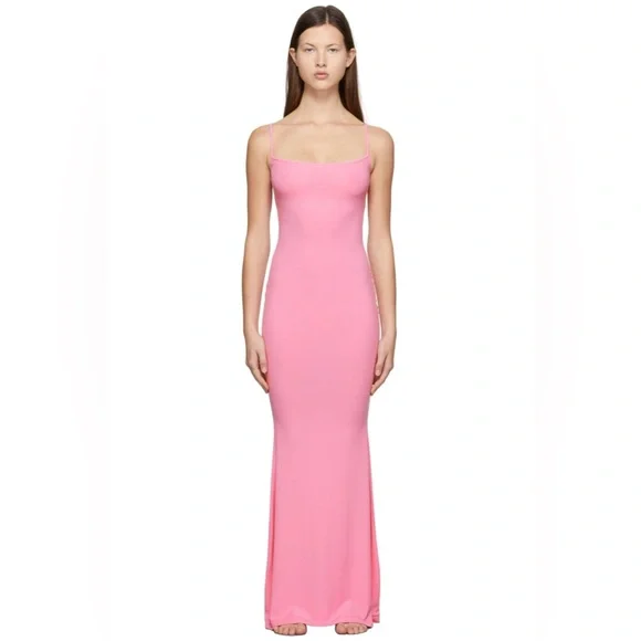 【SKIMS】限定カラー☆バブルガムピンク ロングスリップドレス SKIMS | Dresses | Skims Soft Lounge Ribbed Slip Long Bodycon